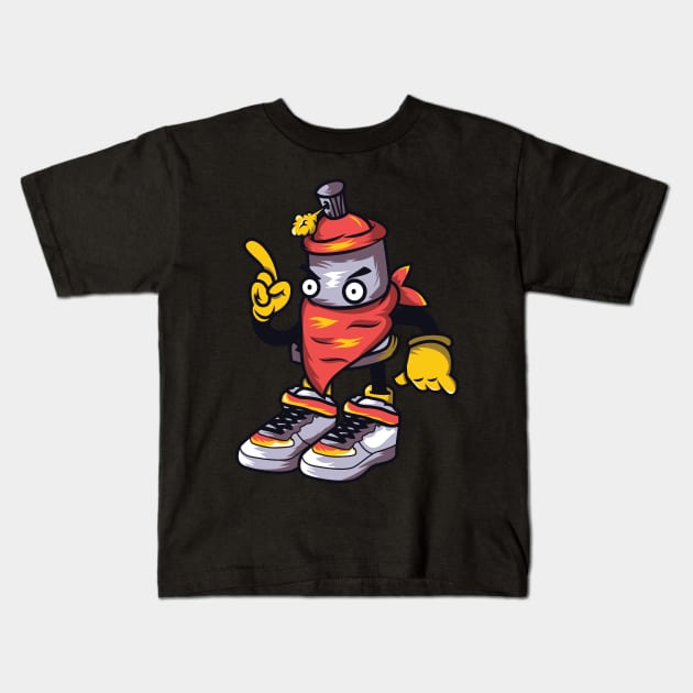 Spray Boy Kids T-Shirt by feringrh